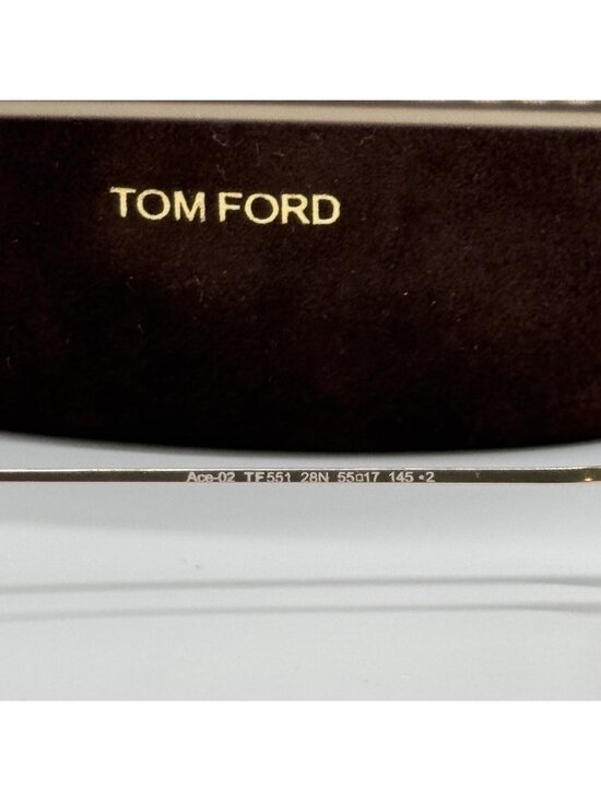 NWT Tom Ford Ace-02 FT0551/S 28N Round Sunglasses Authentic main image 6